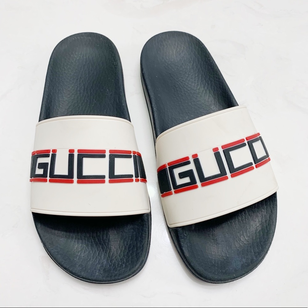 Gucci Stripe Rubber Sandal